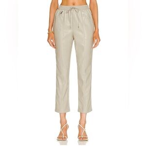NWT Jonathan Simkhai- Violet Vegan Leather Track Pant. Size M